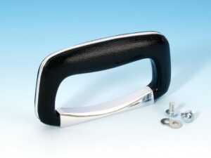 Koffergriff schwarz m. Chrom.