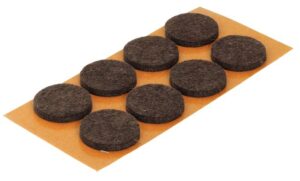 Filzgleiter seblstkl. braun 24 mm