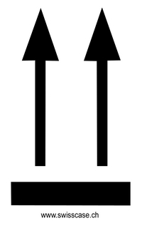 Schild 120x75x1mm Pfeil Motiv