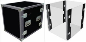 2D 1.13.2 19zoll vorne+hinten Rackschiene