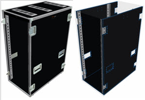 2D 1.19 7mm 19zoll h.+v. Rackschiene für Serve