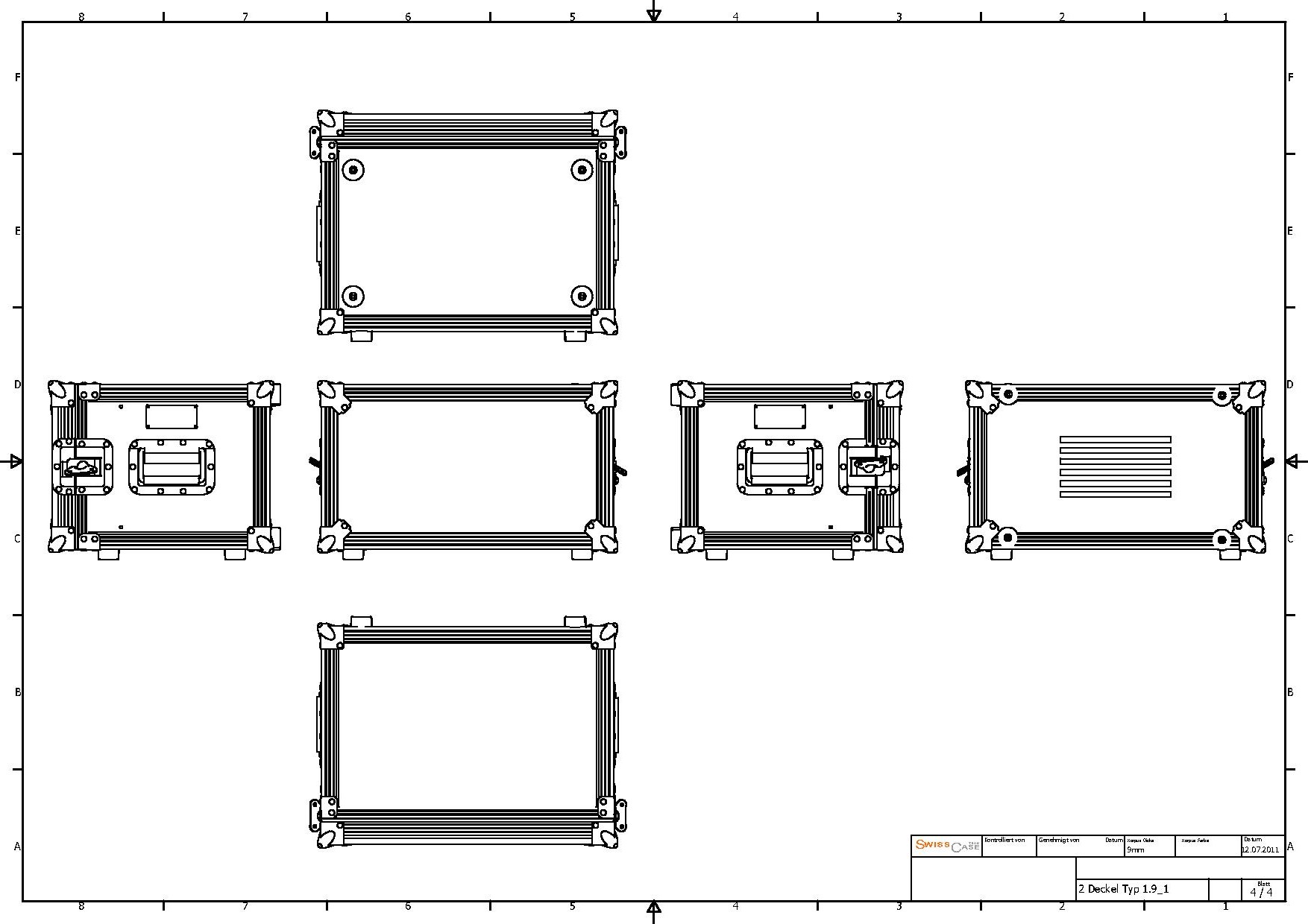 2D 1.9_1 19zoll vorne Rackschiene Lüftungsschlitze – Bild 4