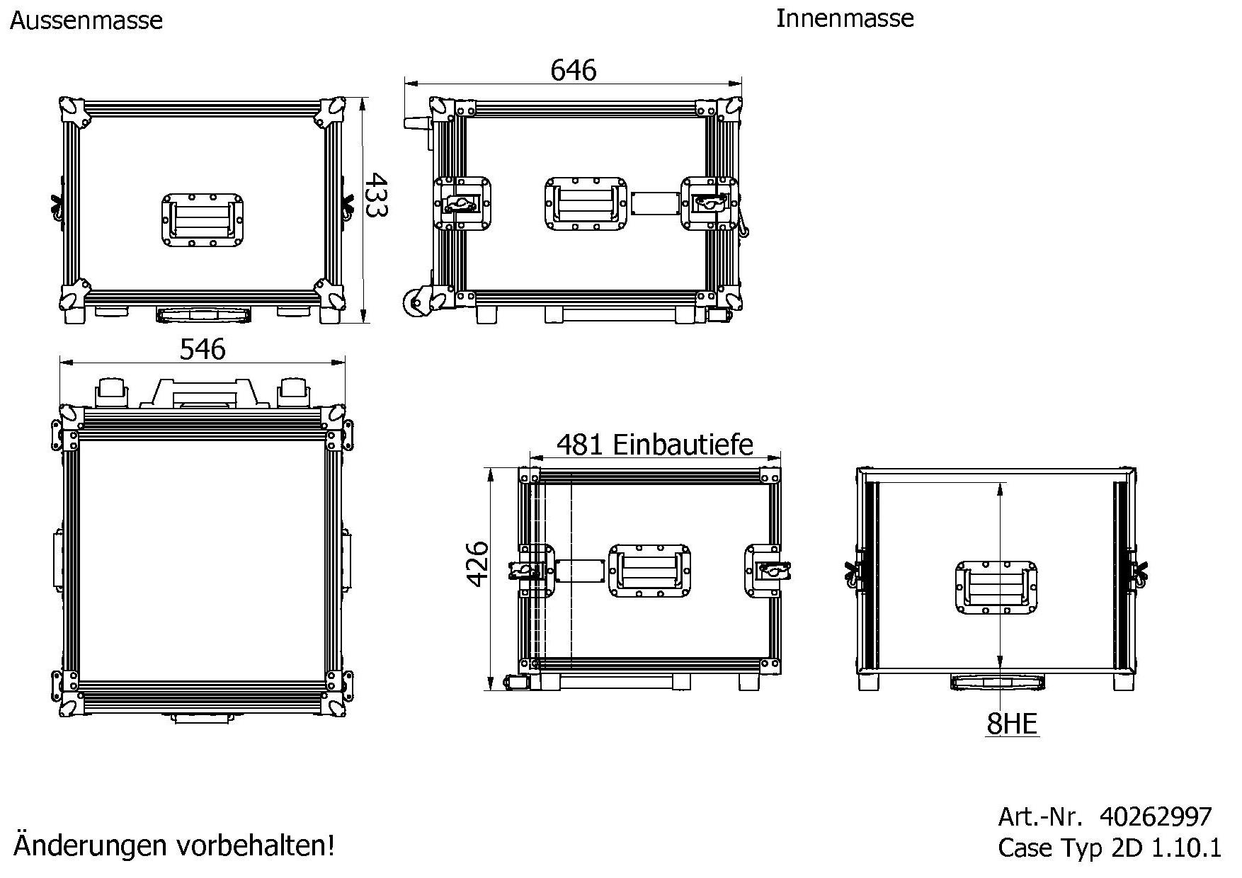 8HE E-Tiefe=480mm Korpus=7mm Rack=F – Bild 5