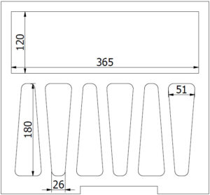 Schaumstoffeinsatz Rackschublade 6Mik & Fach