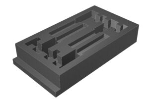 Schaumstoffeinsatz für 4 x Shure ULXD1
