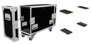 19zoll horiz. 2Deck.6HEStahlrackschiene h.u.v.