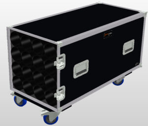 Case für 16 Mikrofonstative max. 1000mm Länge