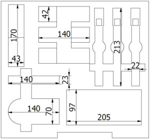 Schaumstoffeinsatz für diverse Mikrofone 3HE