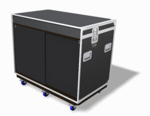 L Case an der Front Schiebetüren