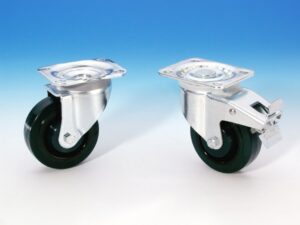 Guitel Rolle 100mm Green Wheels ungebremst