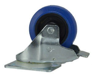 SwissCase Rolle 100mm Blue gebremst V2