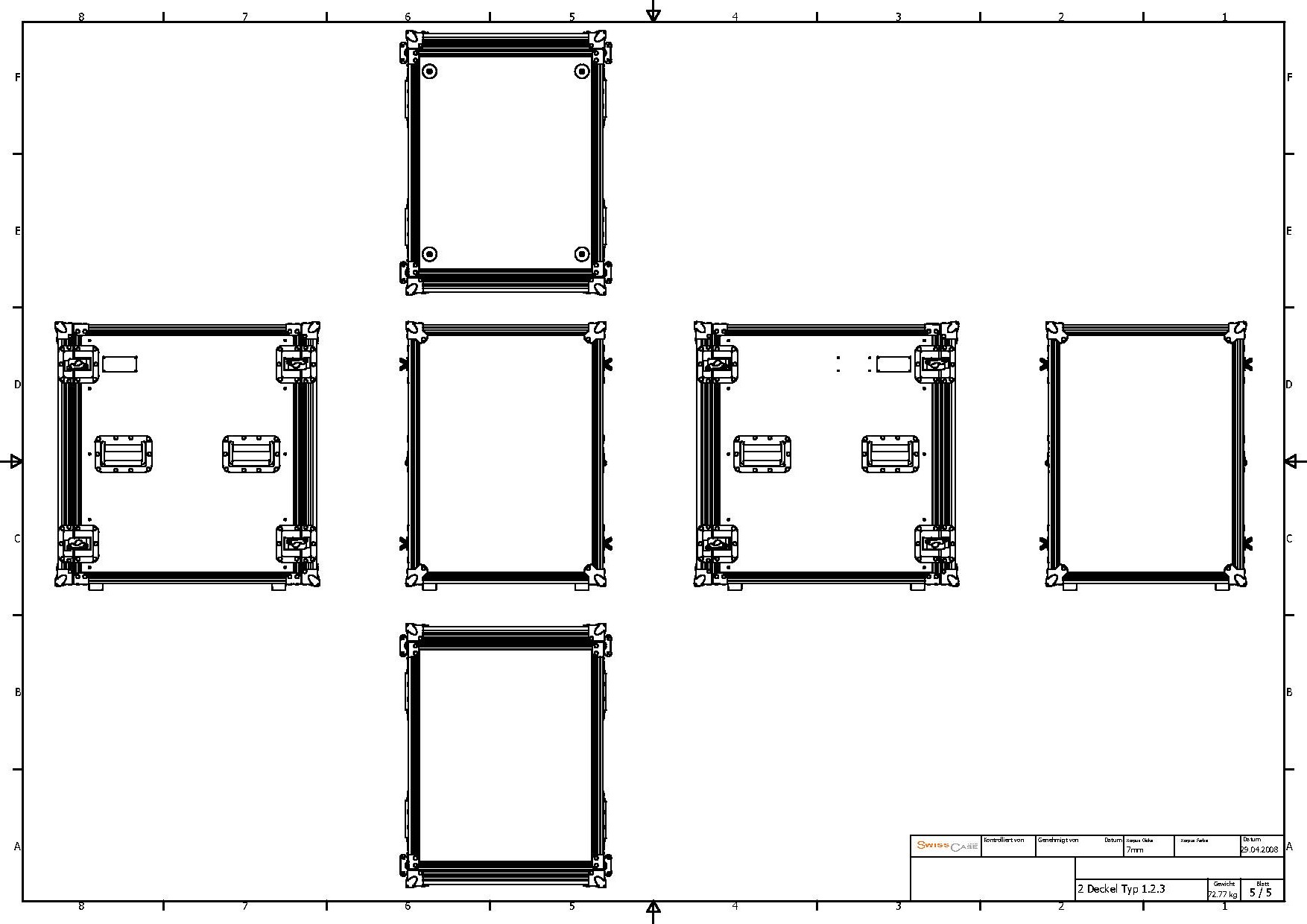 2D 1.2.3 19zoll vorne+hinten Rackschiene – Bild 4