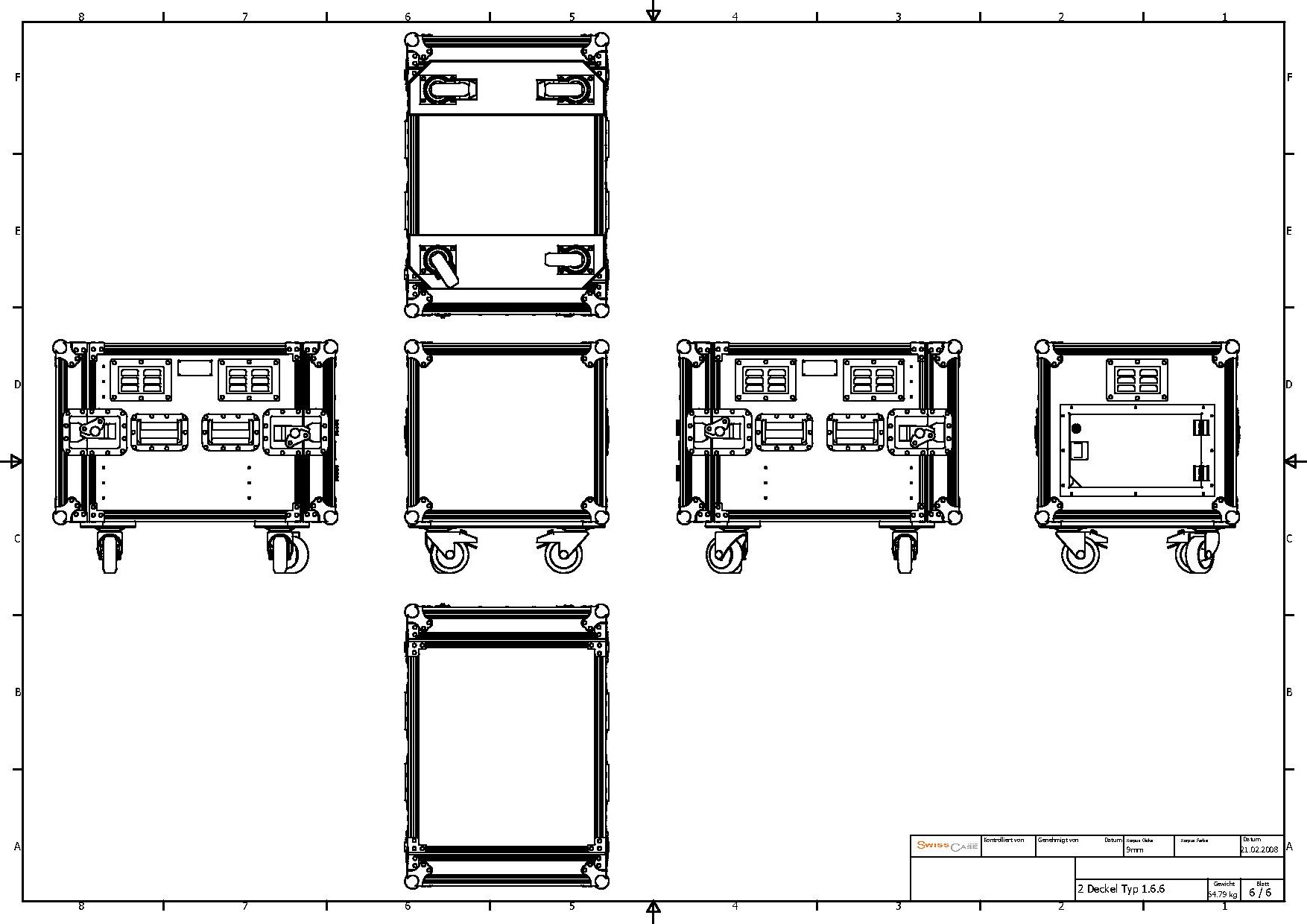 2D 1.6.6 9mm hinten+vorne Racksch. Serviceklappe – Bild 4