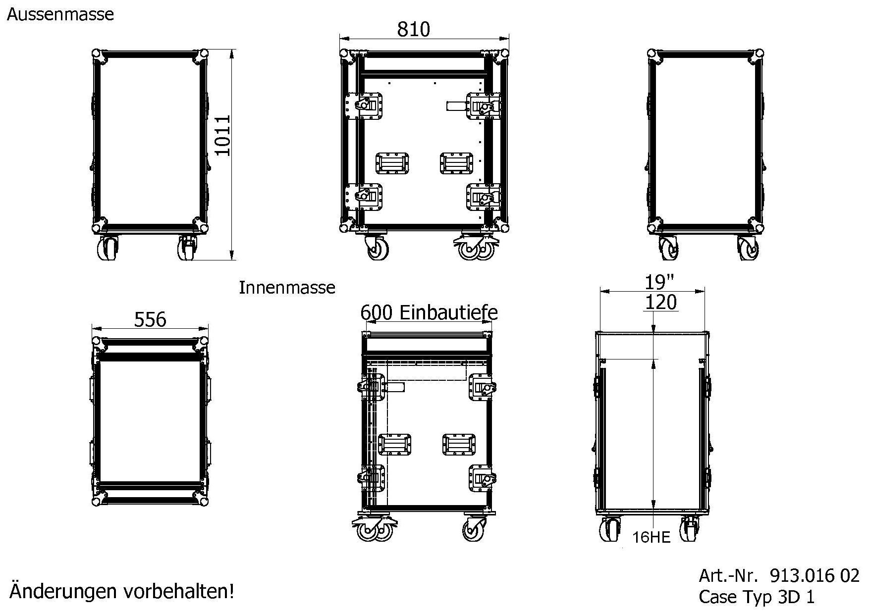 16HE E-Tiefe=600mm Korpus=9mm Rack=F&O – Bild 5