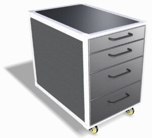 Container mit Rollen