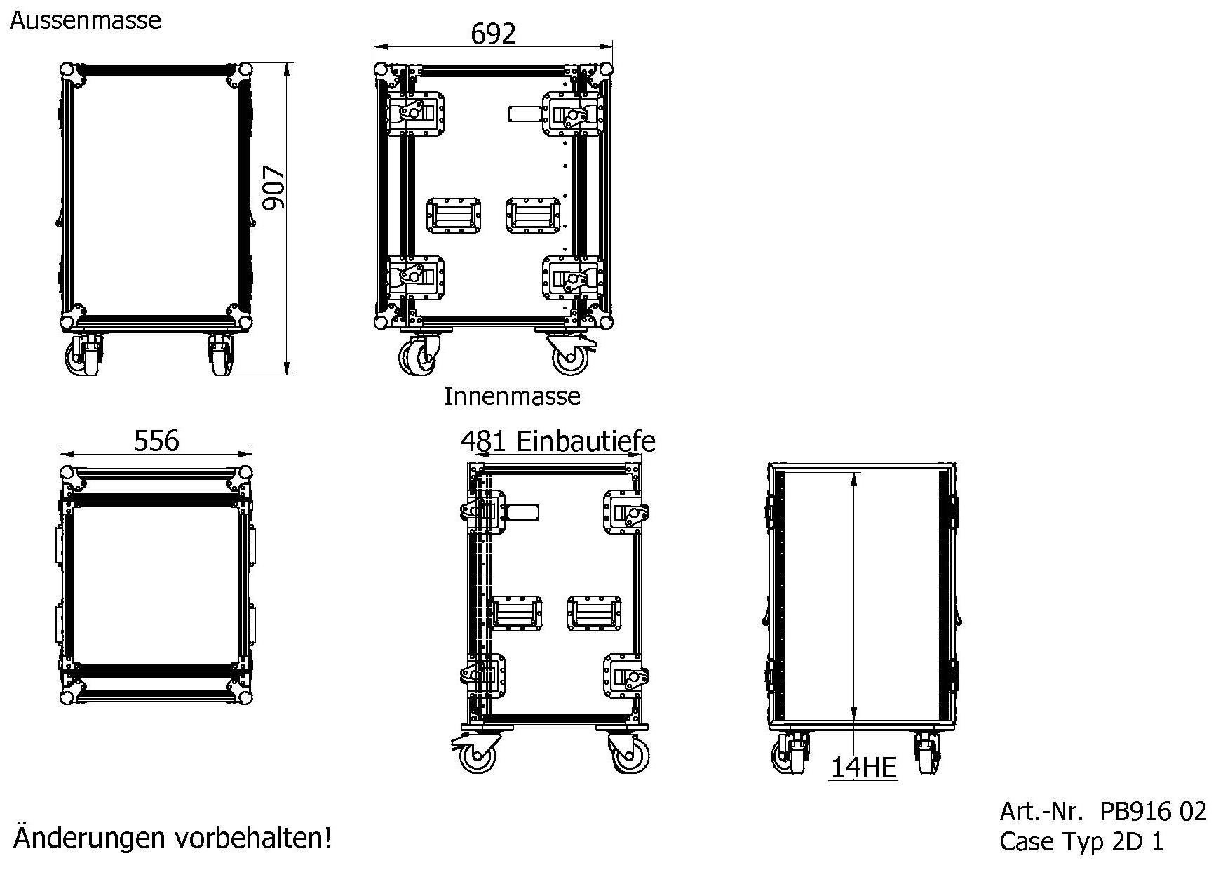 16HE E-Tiefe=480mm Korpus=9mm Rack=F – Bild 5