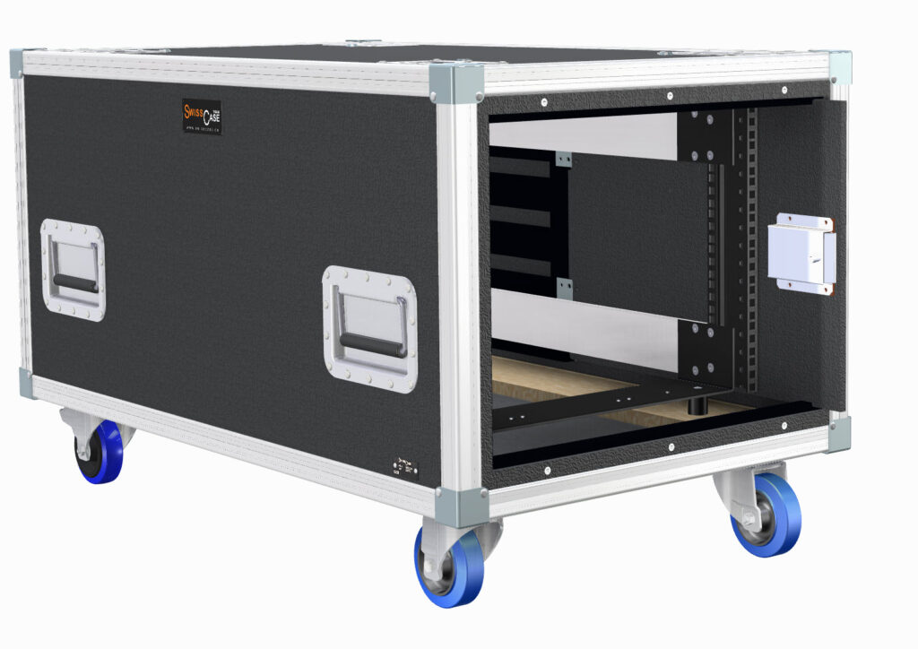 8HE E-Tiefe=812mm Korpus=9mm Schwingrahmen – Ansicht 2 – SLIDE DOOR SHOCKMOUNT PRC&PRY – SwissCase AG
