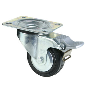 Blickle Rolle 80mm gebremst schwarz