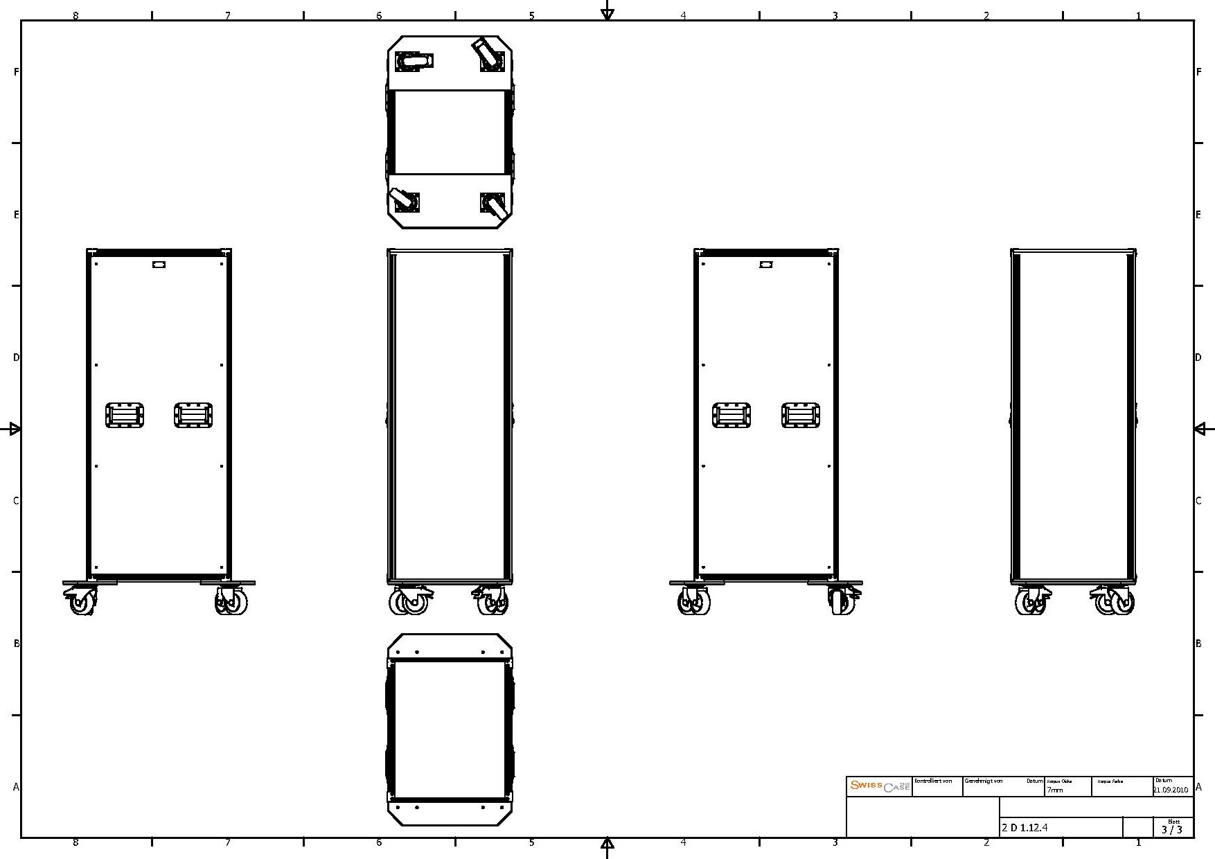 2D 1.12.4 7mm RS 2/2 vorne+hinten Racksch o.Deckel – Bild 3