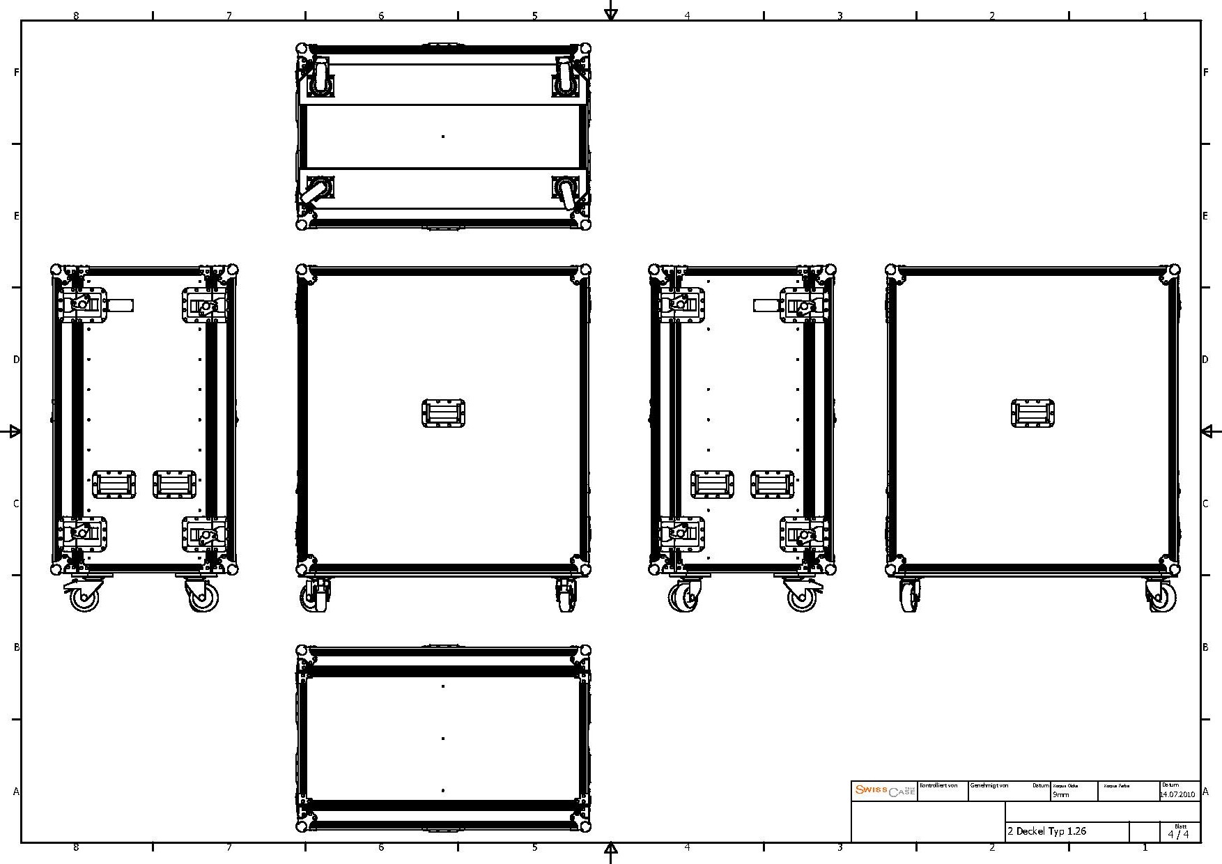 2D 1.26 9mm RS 2/2 vorne+hinten doppel Racksch – Bild 3