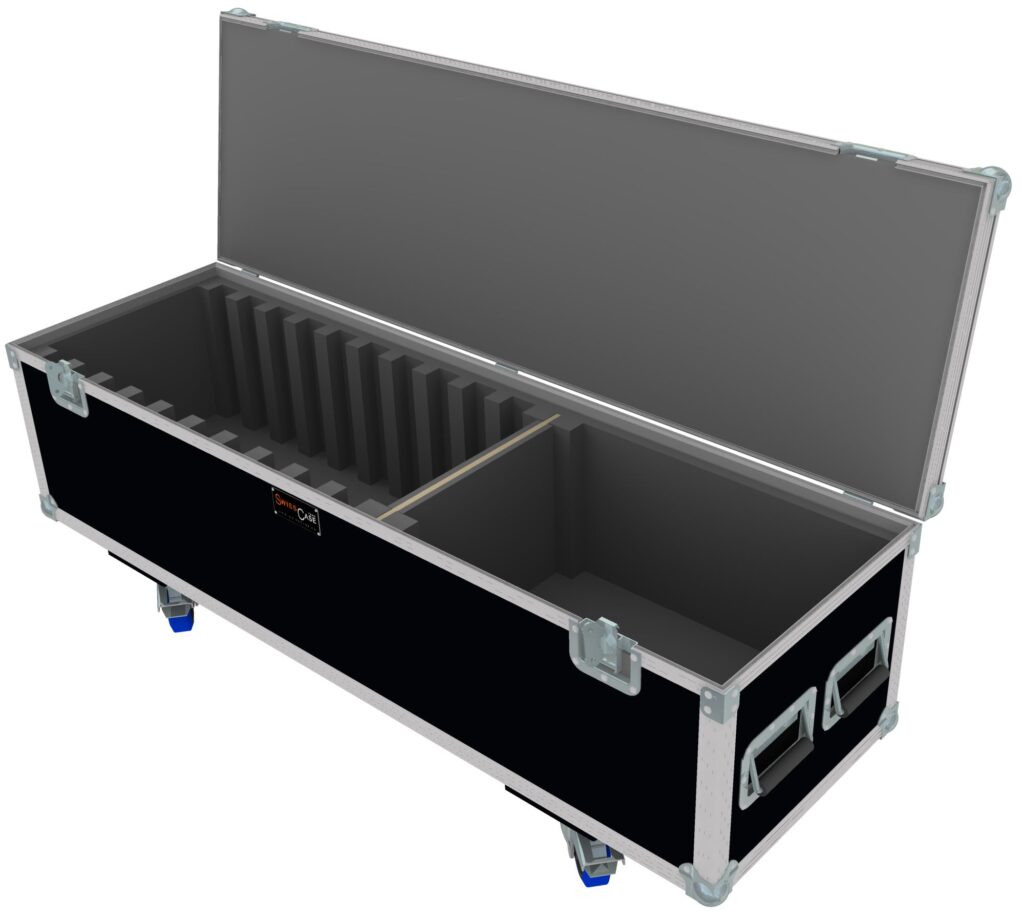 Flightcase für 10 LapTop 15zoll  Drucker Kabelf. – Ansicht 2 – IT – SwissCase AG