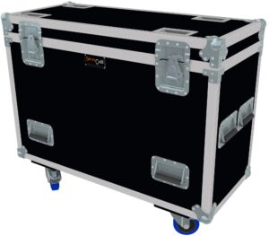 Flightcase für 1 Paar D&B E12 mit Zubehörfach