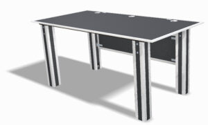 Bürotisch ohne Beinblende