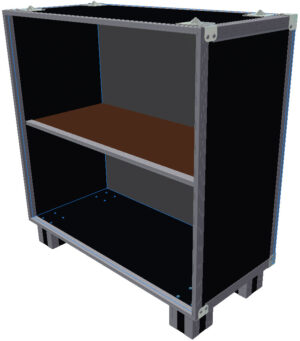 GESTELL TYP 2 9mm stapelbar Holzfusskonstruktion