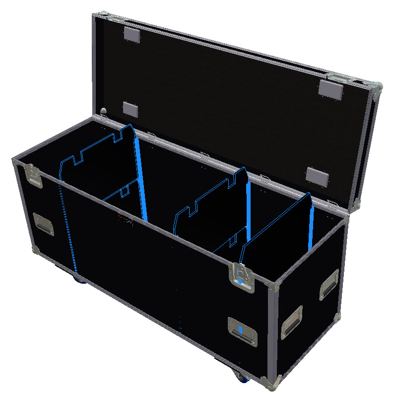 TR 2.6.2.2 7mm RS 2/2 Stapelschalen 3 Trennwände