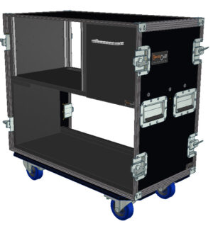 2-Deckel Ampcase mit 19zoll Rack + Schublade