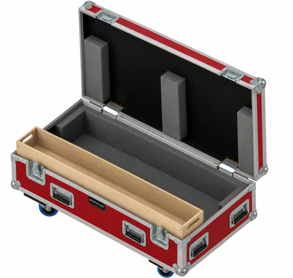 Rotes Keyboard-Case, geöffnet